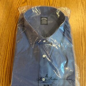 Brooks Brothers Non-Iron Poplin English Spread Collar Gingham